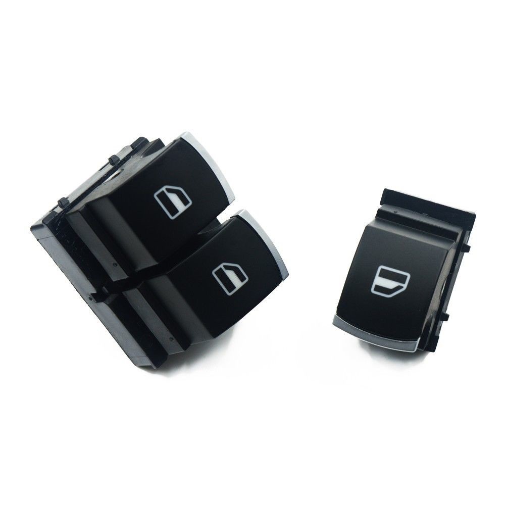 SEAT İBİZA 5P1 2003 - 2010 CAM AÇMA DÜĞMESİ KROM 2 ADET - resim 1