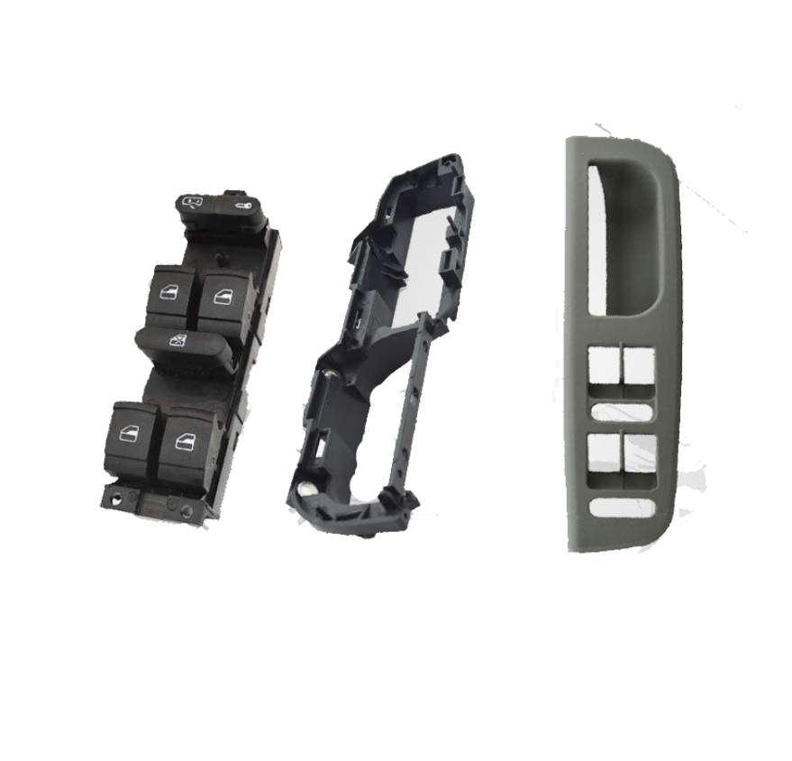 VOLKSWAGEN BORA 1998 - 2005 CAM DÜĞME ÇERÇEVESİ TAMİR TAKIMI GRİ - resim 1