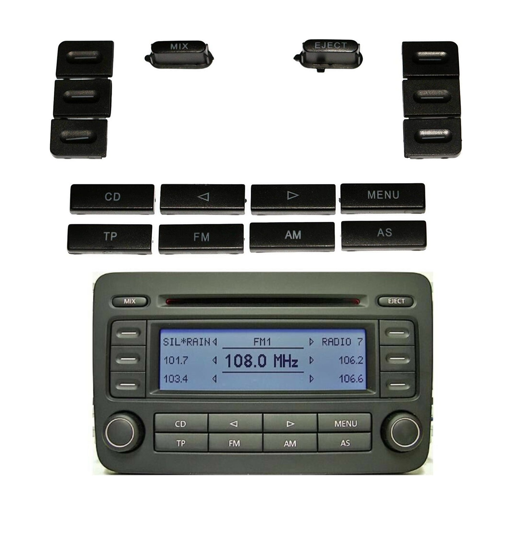 VOLKSWAGEN CADDY 2004 - 2011 RADYO PARÇA TUŞ DÜĞMESİ - resim 1