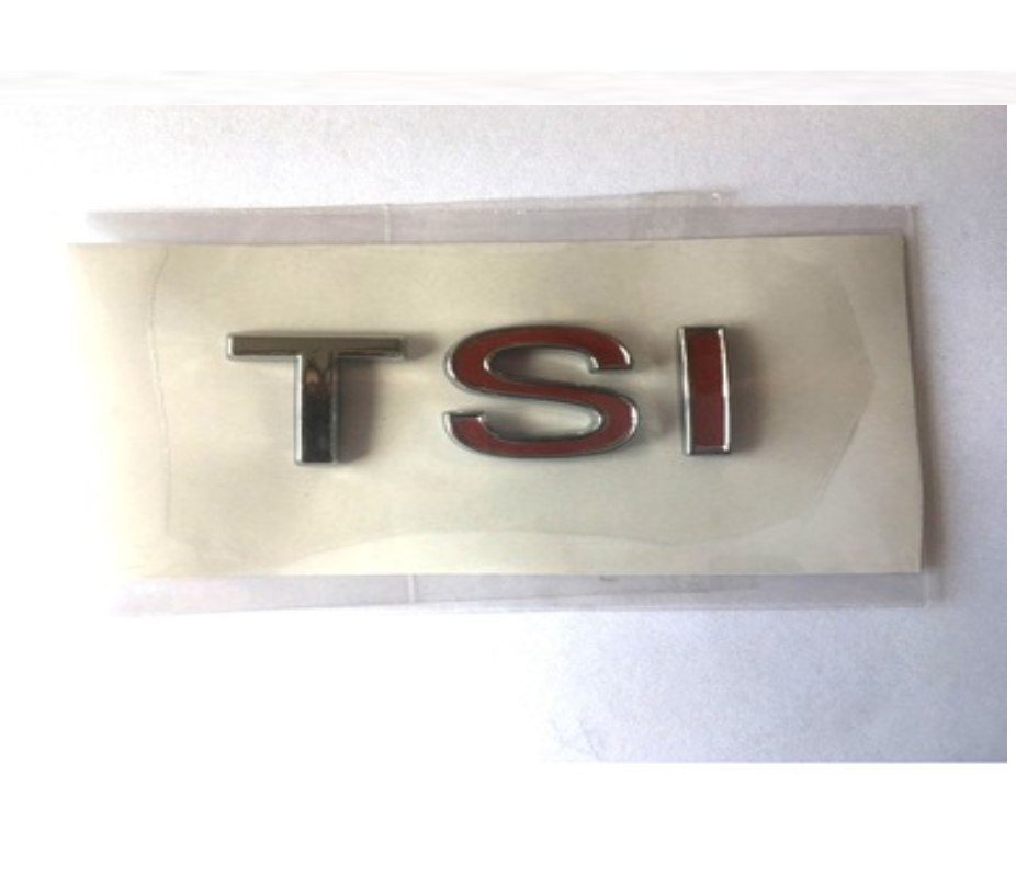 VOLKSWAGEN TSİ ÇİFT KIRMIZI ARKA BAGAJ YAZISI - resim 1